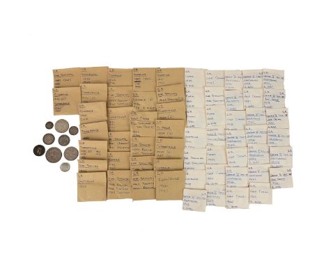 Pre-1947 UK 50% silver coins, plenty of high-grade examples, approximately 700g.