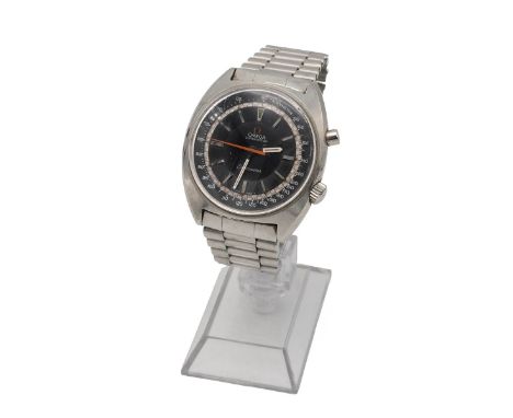 Omega Seamaster Chronostop gent's wristwatch. Ref 145.007, manual wind, 51mm stainless steel case and bracelet with Omega bra