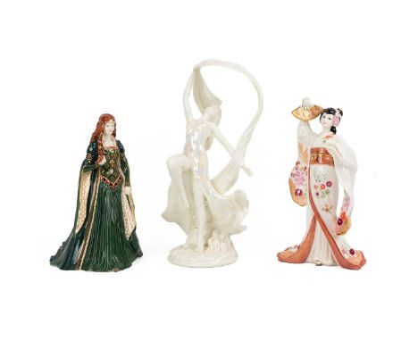 Royal Worcester and Coalport limited edition figurines to include: Royal Worcester 'The Princess of Tara' (5,544/7,500) and '
