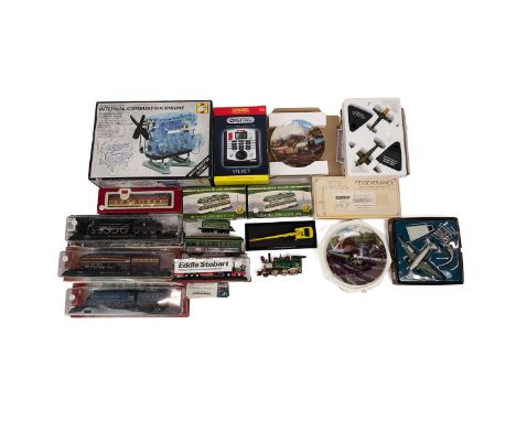 Collection of Train, Plane and Automobile models to include a Haynes Internal combustion engine model; LMS LNER and other dis
