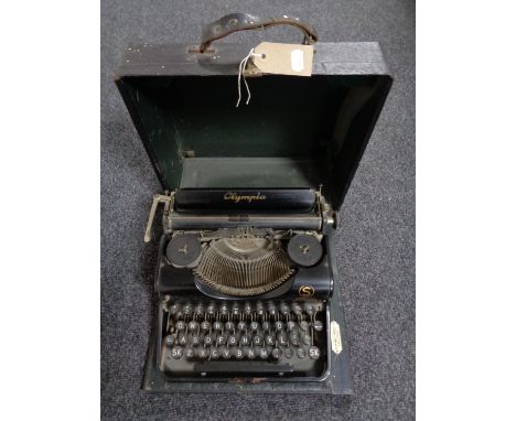A vintage Olympia typewriter 