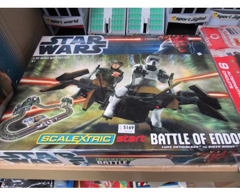 A Star Wars Scalextric Battle of Endor set
