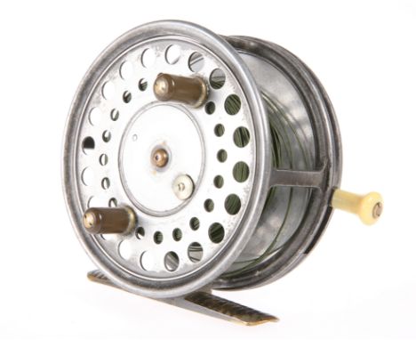 FISHING: A VINTAGE HARDY'S 4 1/4" SALMON FLY REEL 'THE SILEX MAJOR', fully marked 'Made by Hardy Bros Ltd., Alnwick, England'