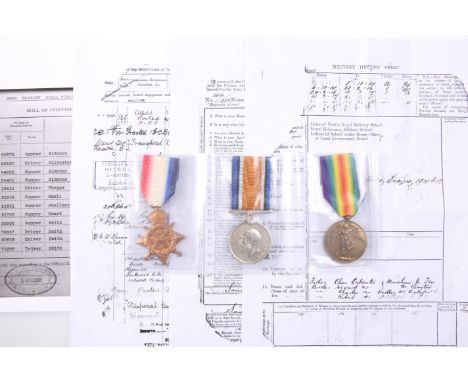 A 1914 MONS STAR TRIO, 25130 S. Silvester R.F.A., sold with a copy of service papers.