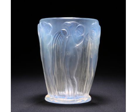RENÉ LALIQUE (FRENCH, 1860-1945)A 'DANAIDES' VASE, DESIGNED IN 1926, opalescent glass, press-moulded, frosted and polished, e
