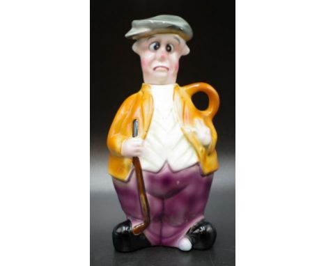 Novelty ceramic "where're are my balls" decanter in the form of a golfer, height 20cm approx