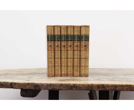 FINE BINDING: JAMES, William: THE NAVAL HISTORY OF GREAT BRITAIN. Six Vols. R Bentley, 1837, new edn. With additions &amp; no