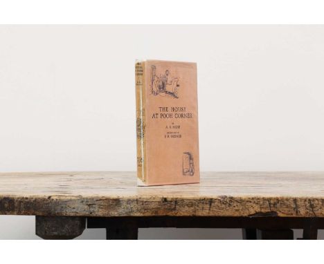 MILNE, A A; E H Shepard (ill): The House At Pooh Corner. Methuen, 1928, 1st. edn. Dust Jacket (7/6) on the spine, original bo