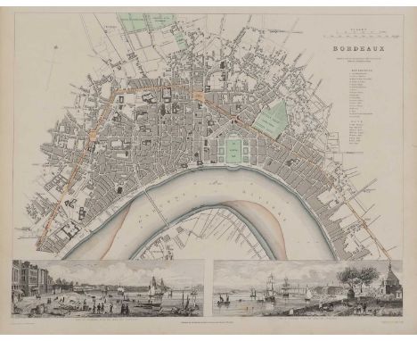 51 TOWN PLANS, including: BERLIN, DRESDEN, MUNICH, HAMBURG; PARIS, WARSAW, AMSTERDAM, ST. PETERSBURG, ETC. Engraved by W. E. 