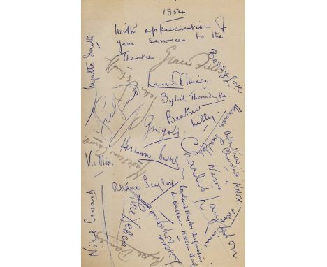 Agatha CHRISTIE Signed: Speaight, R: Acting: Its Idea and Tradition, 1947, 2nd. Edn. Dw. The front blank endpaper is inscribe