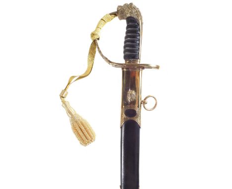 Modern replica of an 1803 pattern Infantry officers sword and scabbard96 cm long 