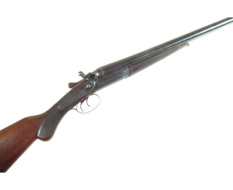 G & W Lea Nantwich 12 bore hammer gun, serial number 64667, with 30 inch barrels choked to 1/2 and full.UK SHOTGUN LICENCE OR