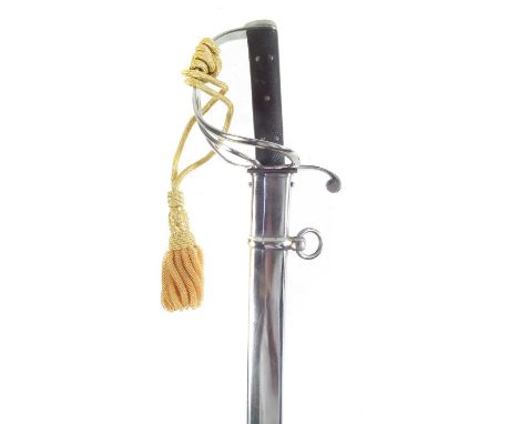 Modern replica of a 1853 cavalry sabre and scabbard107cm long 