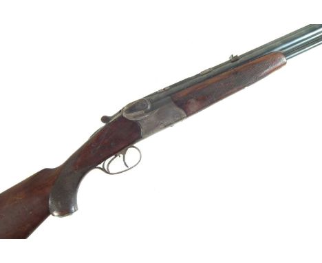 Stahl & Berger Hamburg rifle shotgun, with 26.5 inch barrels chambered in 16 bore and 8x60R Mauser , fitted with folding leaf