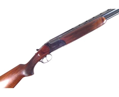 Wessex 12 bore over and under shotgun, serial number 37436 with 27.5 inch barrels choked to 3/4 and 1/4, with gunslip.UK RFD 