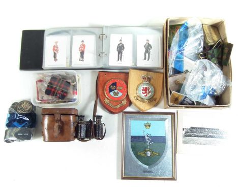 Collection of Militaria mainly British, to include various patches, badges, buttons and other uniform appointments, also two 