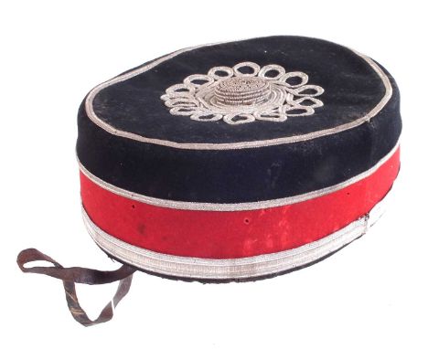 Victorian pill box cap probably Shropshire Light Infantry.