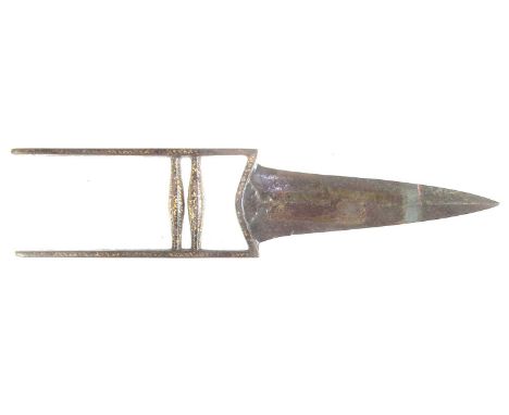 Indian Katar dagger, with gilt decoration39cm long 