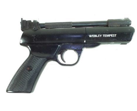 Webley Tempest .22 air pistol, with card packing box.No licence required to buy this item, purchaser must be over the age of 