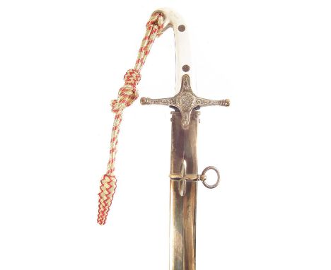 Modern replica of a Mameluke dress sword and scabbard99cm long 