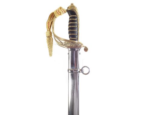 Modern replica of a 1822 pattern sword and scabbard.101cm long