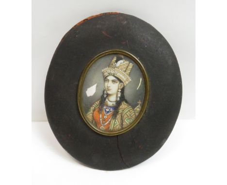A 19th century portrait miniature of Mumtaz Mahal