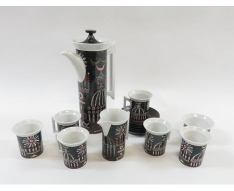 A Portmerion Magic City" coffee service designed by Susan Williams-Ellis"