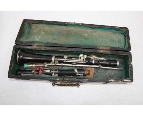 A French clarinet, marked Buffet of Paris, in fitted ebonised travel caseCondition report: Grubby and obviously well-used.The