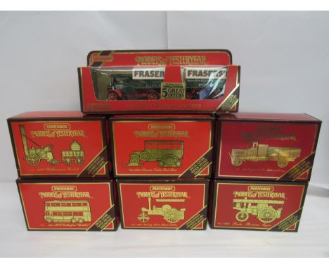 Seven boxed Matchbox Models of Yesteryear special and limited edition diecast vehicles to include Y27 1922 Foden 'C' Type ste