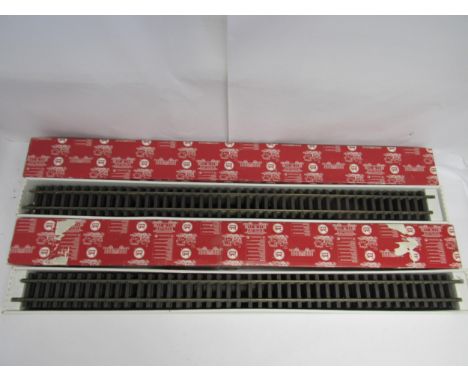 Two boxed sets of LGB (Lehmann-Gross-Bahn) 10610 G scale garden railway track, each box containing six pieces of track (2, st