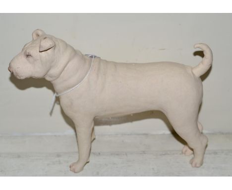 Zoe Whiteside (contemporary) a ceramic figure of a Shar Pei dog, signed