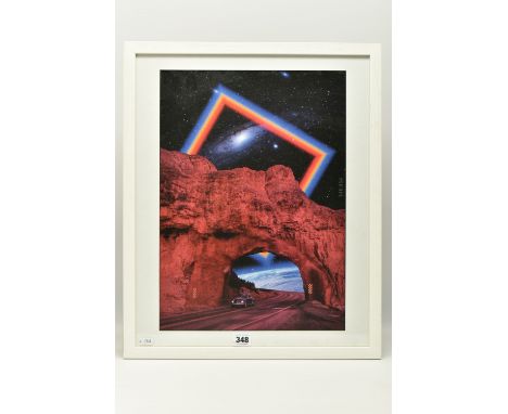 DARIUS COMI (ITALIAN CONTEMPORARY) 'ROAD TO NOWHERE', a surreal style limited edition print depicting a Volkswagen against a 