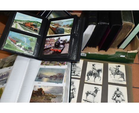 POSTCARDS, Ten Albums containing an eclectic mix of over 1300 early 20th century (Edwardian) to mid-late 20th century Postcar