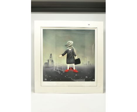 MACKENZIE THORPE (BRITISH 1956) 'SUNDAY BEST', a signed limited edition print on paper depicting a female figure wearing spar