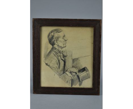 ATTRIBUTED TO SYDNEY PRIOR HALL (1842-1922) 'GEORGE GROSSMITH', a portrait of the English music hall performer, no visible si