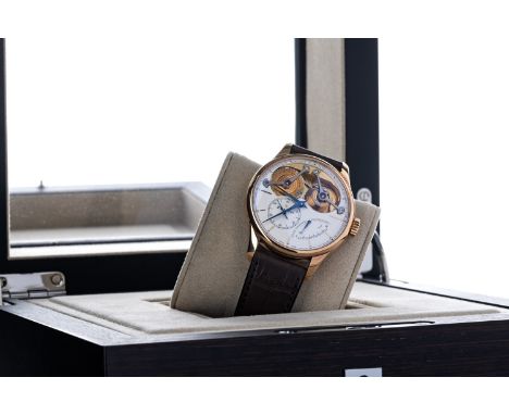 RARE: GENTLEMAN'S ZENITH ACADEMY GEORGES FAVRE-JACOT EIGHTEEN CARAT GOLD FUSEE AND CHAIN MANUAL WIND WRIST WATCH, reference n