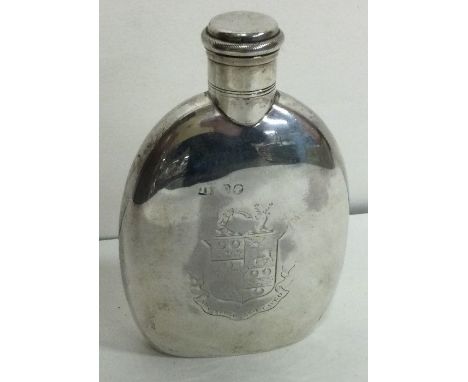 A Victorian silver flask with screw top lid. Marked to lid. London 1869. By James Beebe. Approx. 99 grams. Est. £100 - £150.