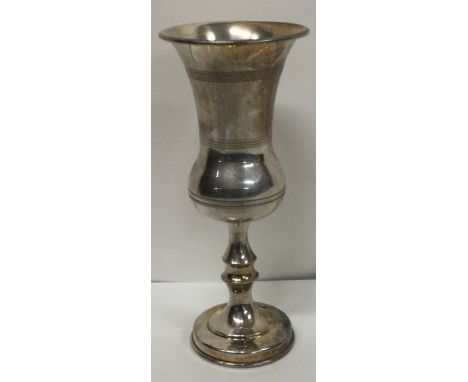 CHESTER: A Judaica silver Kiddush cup/goblet. 1909. By Joseph Zweig. Approx. 59 grams. Est. £60 - £80.