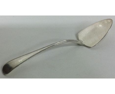 An 18th Century George III silver butter spade. London 1792. By William Sumner. Approx. 39 grams. Est. £120 - £150.