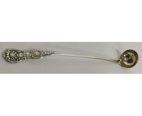 GLASGOW: A large Victorian Scottish silver crested ladle. 1858. By WS. Approx. 18 grams. Est. £20 - £30.