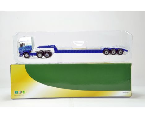 Cararama 1/50 Commercial Diecast Truck Issue comprising Scania R series Low Loader. Stobart Rail. NM to M in Box.