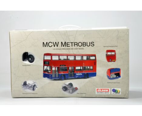 Gilbow Drumwell 1/24 Scale Precision Diecast Model of a MCW Metrobus. NM to M in Box.