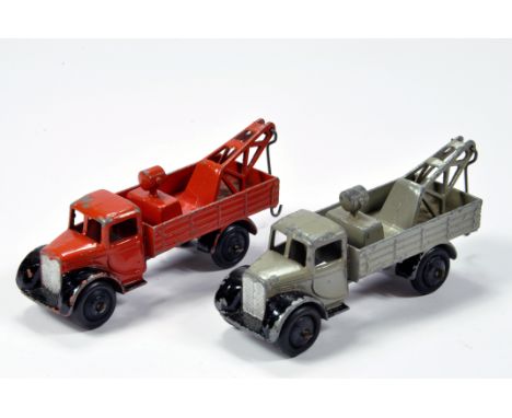 Dinky No. 30E duo if breakdown trucks. Red and Light grey issues. Generally F to G. (2)