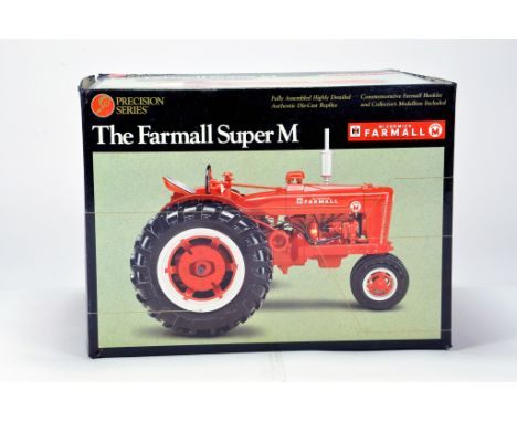 Ertl 1/16 Farm Diecast model comprising Precision Series Farmall Super M Tractor. NM to M in Box.