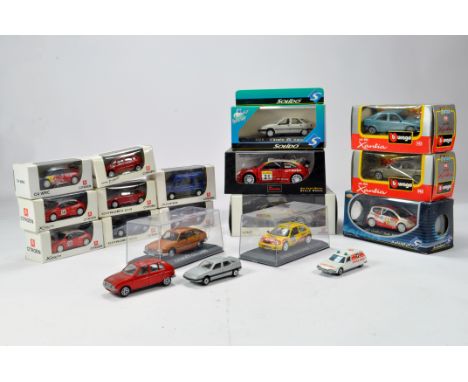 Assortment of Citroen themed diecast cars comprising various issues from different makers and scales. Solido, Burago etc. E t