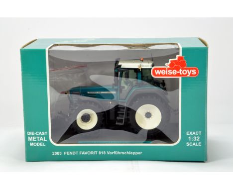 Weise Toys 1/32 Farm Diecast model comprising Fendt Favourit 818 Vorfuhrschlepper Limited Edition Tractor. NM to M in Box.