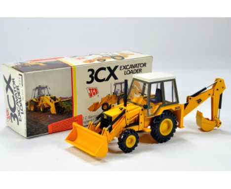 NZG 1/35  Construction Diecast Issue comprising No. 277 JCB 3CX Excavator Backhoe Loader. Grey Cab Trim. Fine Example is NM t