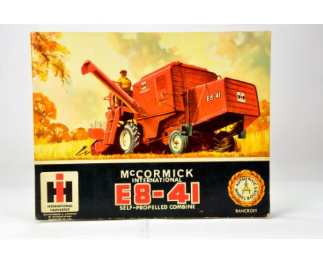 A rare Bancroft (England) Cardboard Model Kit (book) of the McCormick International E8-41 Self Propelled Combine. Complete an