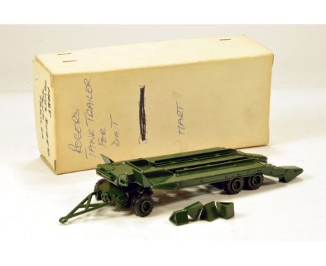 Hart Models 1/48 White Metal Factory Built WWII Rogers Towed Tank Trailer. For Mack or Diamond T Tractor. Stunning hand built