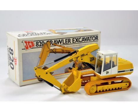 NZG 1/35 Construction Diecast Issue comprising No. 286 JCB 820 Crawler Excavator in light yellow. Fine Example is NM to M in 